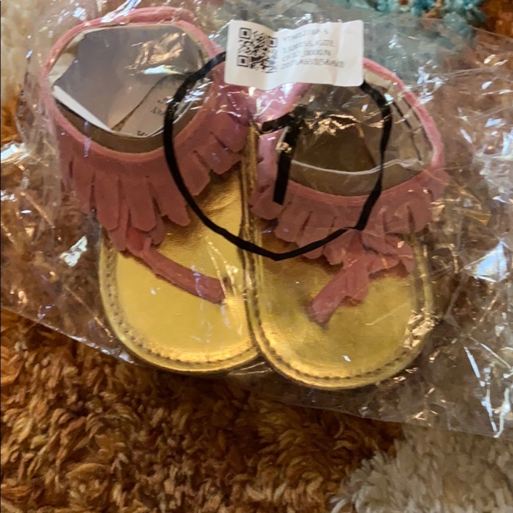 Size 1 infant pink sandals